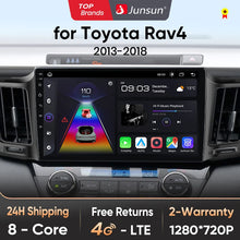Lade das Bild in den Galerie-Viewer, Junsun V1pro AI Stimme 2 din Android Auto Radio für Toyota RAV4 RAV 4 2012 - 2018 Carplay 4G auto Multimedia GPS 2din autoradio 
