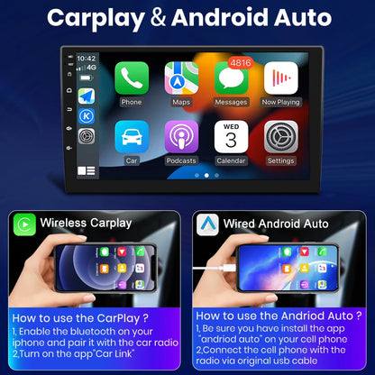 Junsun Car Radio For Toyota Highlander 2014-2019 Built in Carplay Android Auto Car Stereo Android Head Unit WiFi GPS Navigation