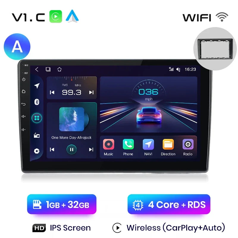 Radio multimedia Junsun con CarPlay inalámbrico y Android para coche, sistema inteligente GPS para VW Passat B5 B6 (2004-2010) 