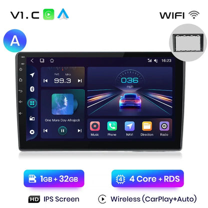 Radio multimedia Junsun con CarPlay inalámbrico y Android para coche, sistema inteligente GPS para VW Passat B5 B6 (2004-2010) 