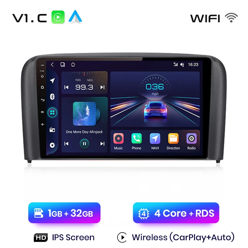 Junsun V1 Pro para Volvo S80 1998-2006 Radio de coche Android Reproductor de vídeo para coche CarPlay Android Auto GPS No 2 din DVD 2 din 
