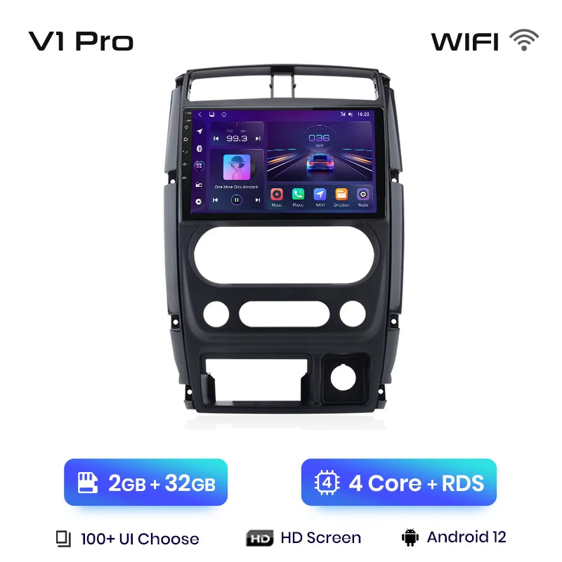 Junsun V1pro AI Voice Car Radio Android Auto Multimedia Player For Suzuki Jimny 3 2005-2019 Carplay 4G RDS 2din GPS autoradio
