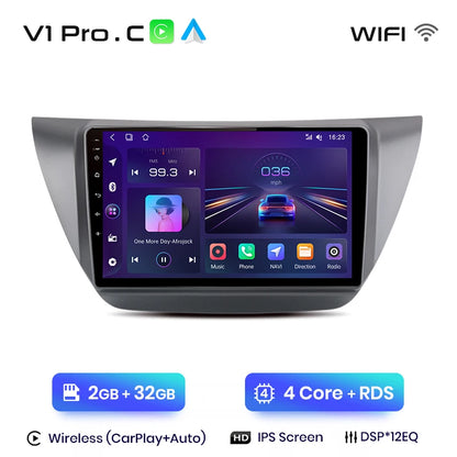 Junsun V1pro AI Voice 2 DIN Android Auto Radio para Mitsubishi Lancer 9 CS 2000-2010 Carplay 4G Car Multimedia GPS 2 DIN Autoradio 