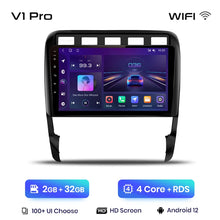 Load image into Gallery viewer, Junsun V1 AI Voice Wireless CarPlay Android Auto Radio For Porsche Cayenne 1 9PA 2002-2010 4G Car Multimedia GPS 2din autoradio
