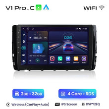 Load image into Gallery viewer, Junsun Wireless CarPlay Android Auto Radio For VW VILORAN SAGITAR TAYRON T-ROC 2021 Car Intelligent Systems RDS BT WiFi 2 din
