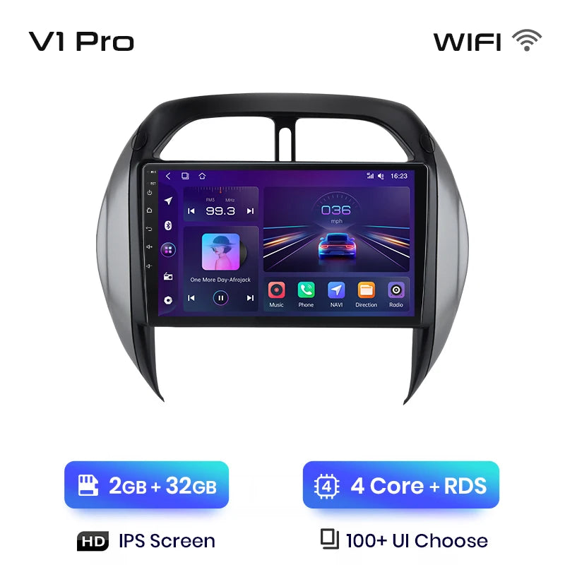 Junsun V1pro AI Voice 2 din Android Auto Radio para Toyota RAV4 2003 2004 2005 Carplay 4G coche Multimedia GPS 2din autoradio 