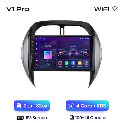 Junsun V1pro AI Voice 2 din Android Auto Radio para Toyota RAV4 2003 2004 2005 Carplay 4G coche Multimedia GPS 2din autoradio 