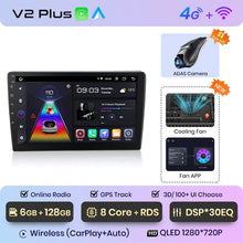 Lade das Bild in den Galerie-Viewer, Junsun Wireless CarPlay Android Autoradio für Volkswagen Polo 2004 2005 2006–2010 Auto Intelligente Systeme RDS BT WiFi 2 Din 
