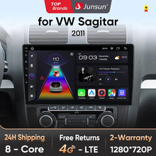 Lade das Bild in den Galerie-Viewer, Junsun Drahtlose CarPlay Android Auto Auto Radio Für VW Sagitar 2011 GPS Intelligente Systeme Smart Autoradio 
