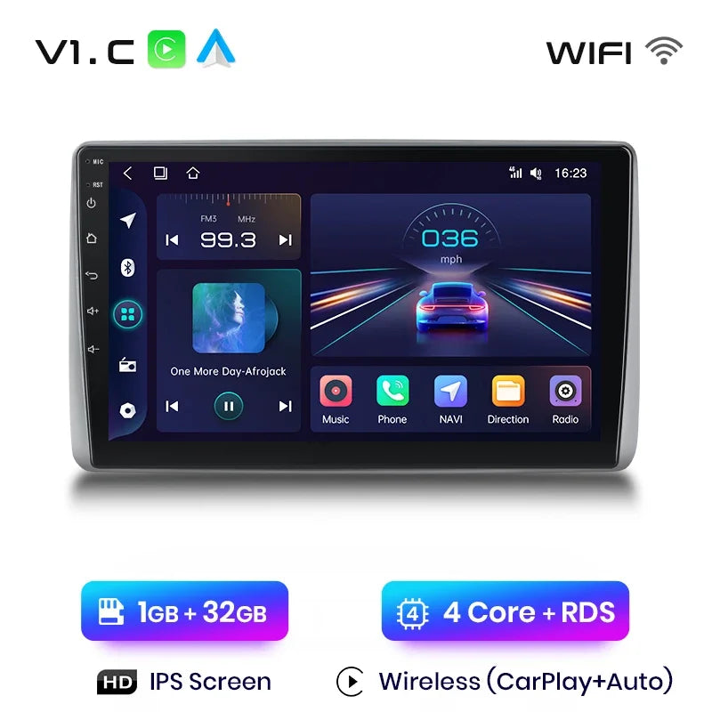 Junsun CarPlay inalámbrico Android Auto Radio para Nissan Sentra Almera 2000 2001-2006 Sistemas inteligentes para coche RDS BT WiFi 2 DIN 