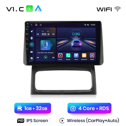 Junsun V1 Plus AI Voice - Radio inalámbrica Android para Renault Clio Campus 2009, Carplay 4G, GPS, 2 DIN 