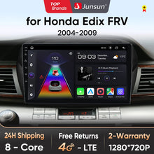 Load image into Gallery viewer, Junsun Wireless CarPlay Android Auto Radio For Honda Edix FRV 2004 2005 2006 2007-2009 Car Intelligent Systems RDS BT WiFi 2 din
