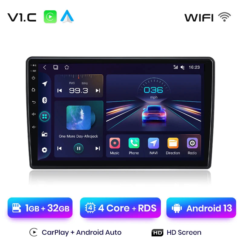 Radio Junsun V1 Plus para Skoda Fabia 2 2007-2014 con CarPlay inalámbrico, Android Auto, sistema inteligente para coche, 2 DIN, DVD. 
