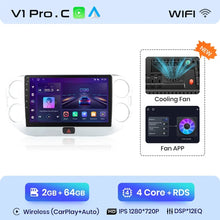 Load image into Gallery viewer, Junsun Wireless CarPlay Android Auto Radio For VOLKSWAGEN TIGUAN 2010 2011 2012-2017 Car Intelligent Systems RDS BT WiFi 2 din
