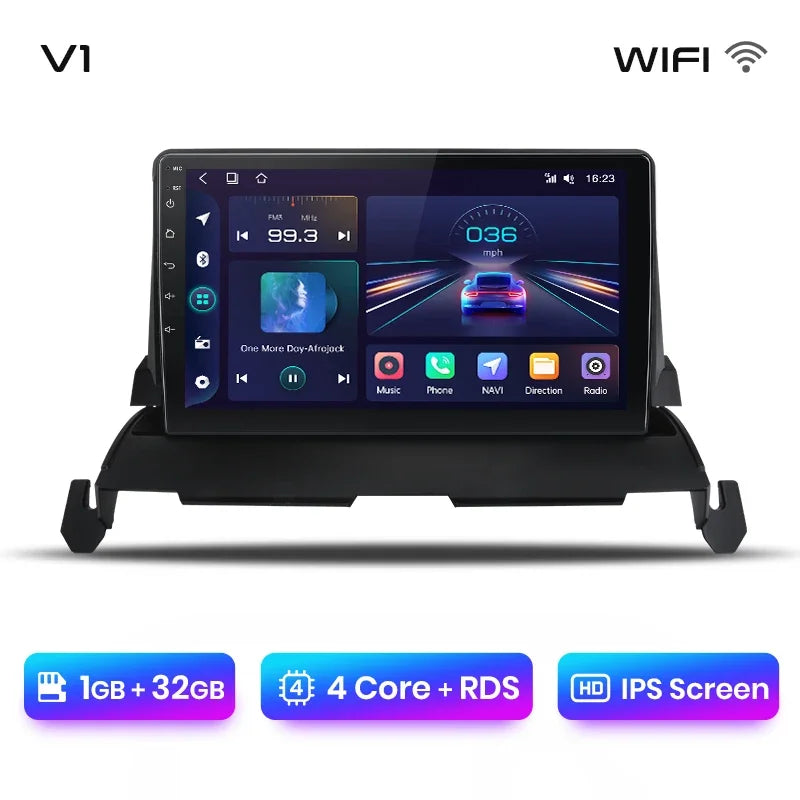 Radio Junsun CarPlay inalámbrica Android Auto para Dodge Journey 2009-2012 con sistema inteligente RDS, Bluetooth, WiFi, 2 DIN 