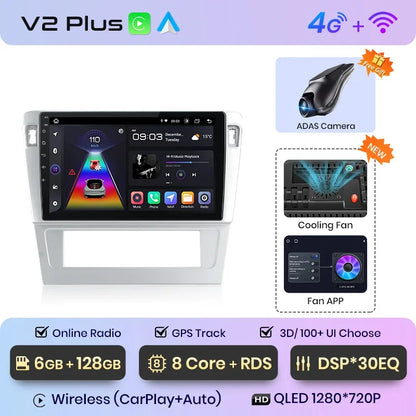 Radio multimedia Junsun con CarPlay inalámbrico y Android Auto para Passat B7 (2009-2011), GPS, sistemas inteligentes, autorradio inteligente. 
