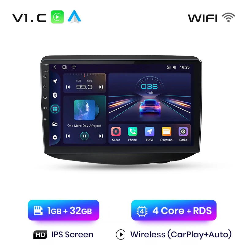 Junsun V1pro Android Auto Radio for Toyota Vitz XP10 Yadditif Platz Echo 1999-2005 Carplay 4G Car Multimedia GPS 2din autoradio