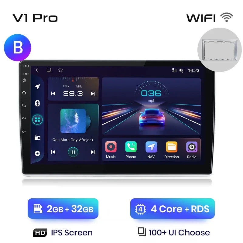 Radio multimedia Junsun con CarPlay inalámbrico y Android para coche, sistema inteligente GPS para VW Passat B5 B6 (2004-2010) 