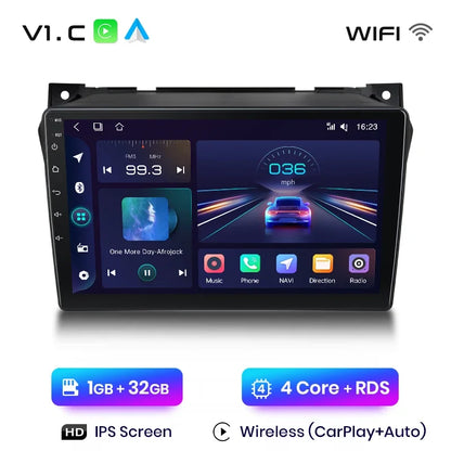 Radio Junsun CarPlay inalámbrica Android Auto para Suzuki Alto 2009-2016 con sistema inteligente RDS, Bluetooth, WiFi, 2 DIN 