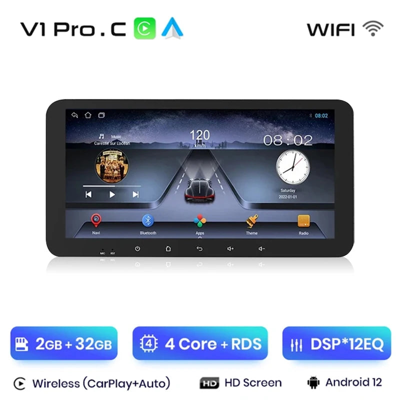 Junsun V1pro AI Voice Android Auto Radio For Toyota Auris E150 2006 -2012 Carplay Car Multimedia GPS 2din autoradio