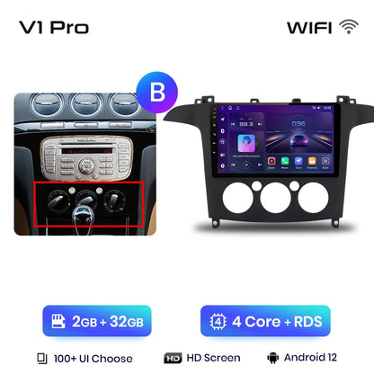 Junsun V1pro AI Stimme 2 din Android Auto Radio Für Ford S-Max S max 2007 - 2015 Carplay 4G Auto Multimedia GPS 2din autoradio 