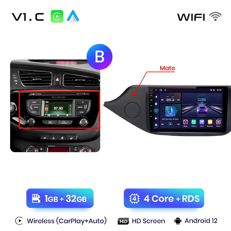Junsun V1pro AI Voice 2 din Android Auto Radio For KIA CEED JD Cee'd 2012-2018 Carplay Car Multimedia GPS 2din autoradio