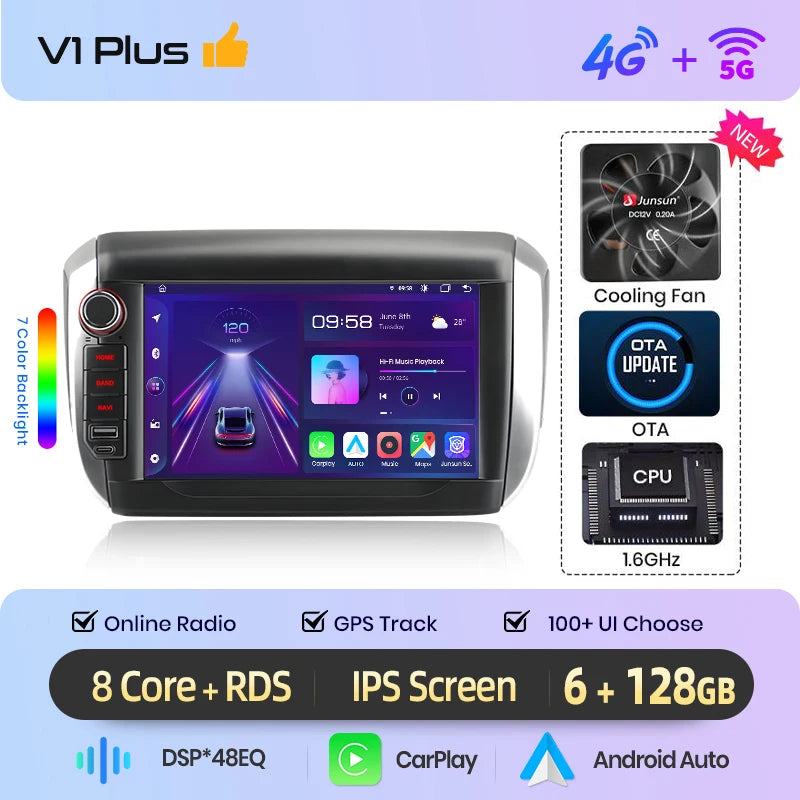 Junsun Wireless CarPlay Car Radio For Peugeot 2008 208 2012 2013-2018 Android Multimedia