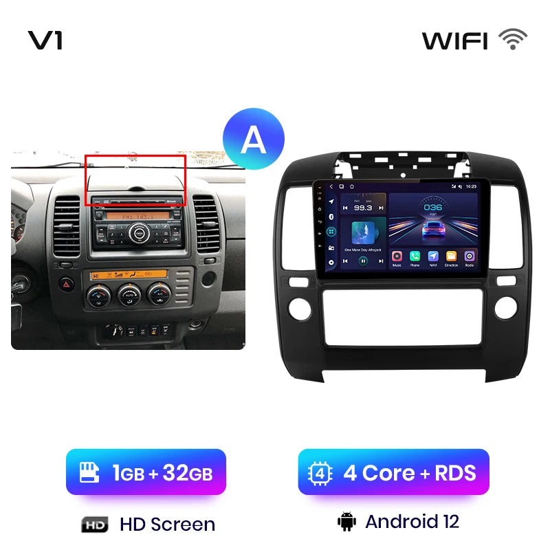 Junsun V1pro AI Voice 2 din Android Auto Radio For Nissan NAVARA 2006-2012 Carplay 4G Car Multimedia GPS 2din autoradio