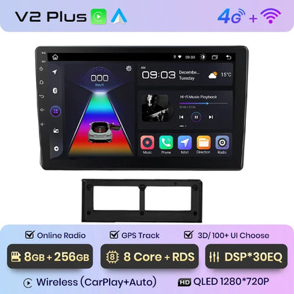 Junsun CarPlay inalámbrico Android Auto Radio para VW SANTANA 2000 BISTA 2003 2004-2011 Sistemas inteligentes para coche RDS BT WiFi 2 DIN 