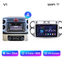 Load image into Gallery viewer, Junsun V1pro AI Voice 2 din Android Auto Radio For VW Volkswagen Tiguan 1 NF 2006-2016 Carplay Car Multimedia GPS 2din autoradio
