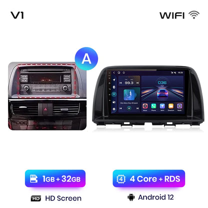Junsun V1pro AI Voice 2 DIN Android Auto Radio para Mazda CX-5 2012-2015 Carplay 4G Car Multimedia GPS 2 DIN Autoradio 
