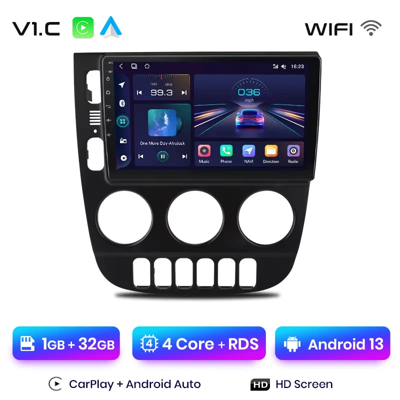 Junsun V1 Plus Car Radio For Mercedes Benz M-Class W163 ML 1998 - 2006 wireless CarPlay Android Auto No 2 din 2din DVD