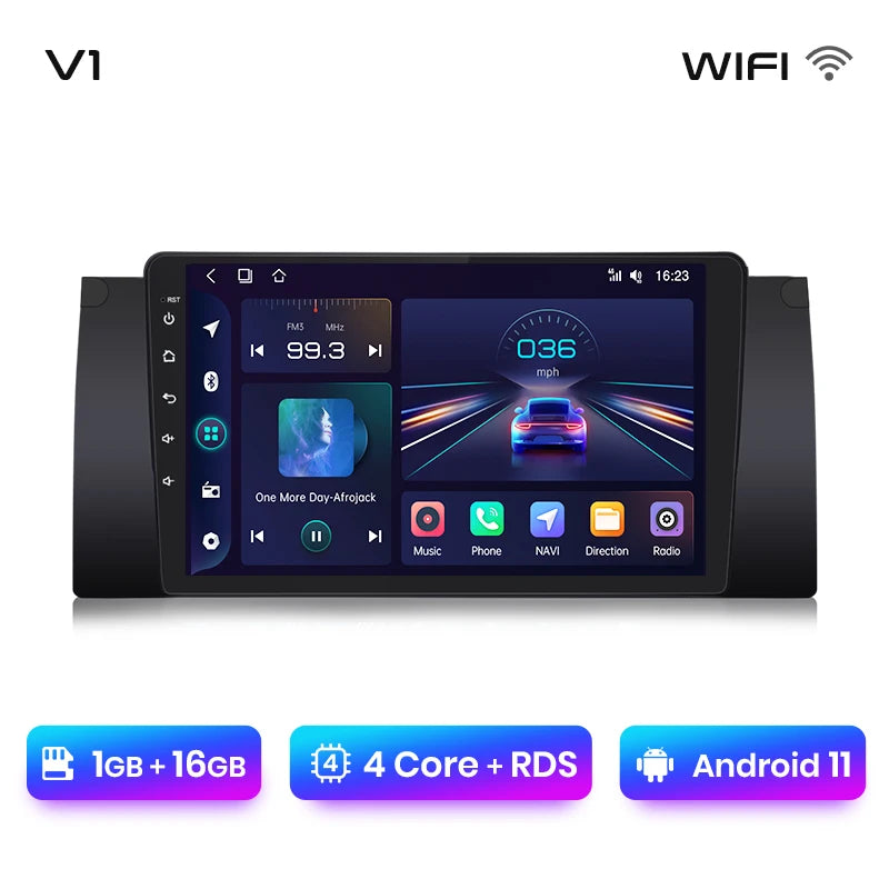 Junsun V1 Plus AI Voice Android Auto Radio para BMW E53 Carplay 4G Car Multimedia GPS 2DIN Autoradio 