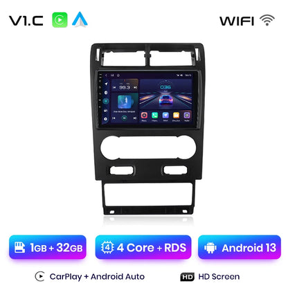 Radio Junsun V1 Plus para Ford Mondeo 3 2004-2007 con CarPlay inalámbrico, Android Auto, sistema inteligente para coche, 2 DIN, DVD. 