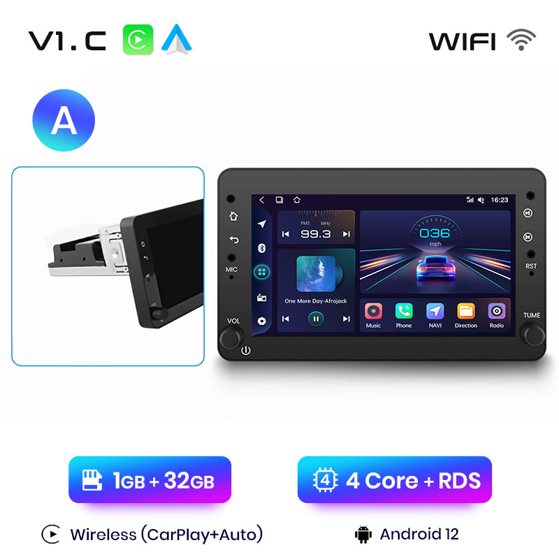 Junsun AI voice 4G LTE wireless CarPlay Android Auto Radio For Alfa Romeo 159 Brera Spider Sportwagon Car Intelligent Systems Multimedia player Stereo RDS BT 2 din autoradio GPS Navi screen