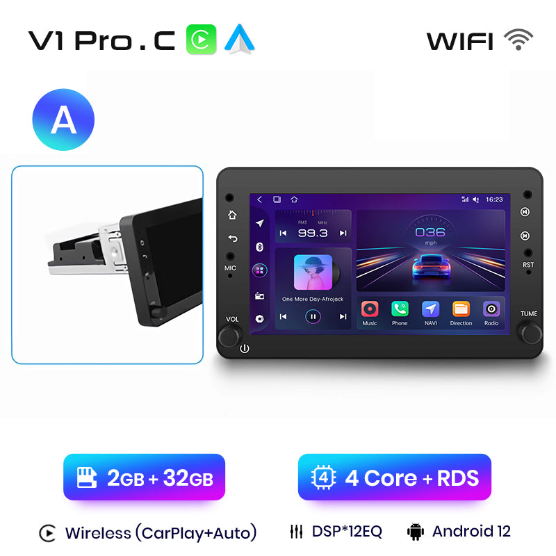 Junsun AI voice 4G LTE wireless CarPlay Android Auto Radio For Alfa Romeo 159 Brera Spider Sportwagon Car Intelligent Systems Multimedia player Stereo RDS BT 2 din autoradio GPS Navi screen