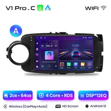 Load image into Gallery viewer, Junsun AI Voice 2 din Android Auto Radio For Toyota Yaris 2012 2013 20014-2017 Carplay 4G Car Multimedia GPS 2din autoradio
