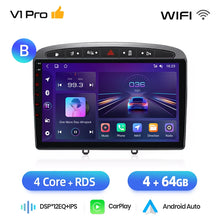 Cargar imagen en el visor de la galería, Junsun Android Wireless CarPlay Auto Car Radio For Peugeot 308 308SW 408 2012-2020 Car Intelligent Systems DSP SWC RDS GPS FM BT
