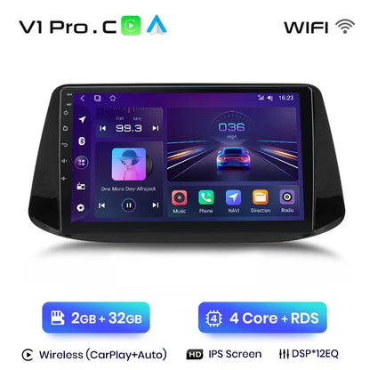 Junsun Wireless CarPlay Android Autoradio für Hyundai i30 2017 2018 Auto Intelligente Systeme RDS BT WiFi 2 Din 
