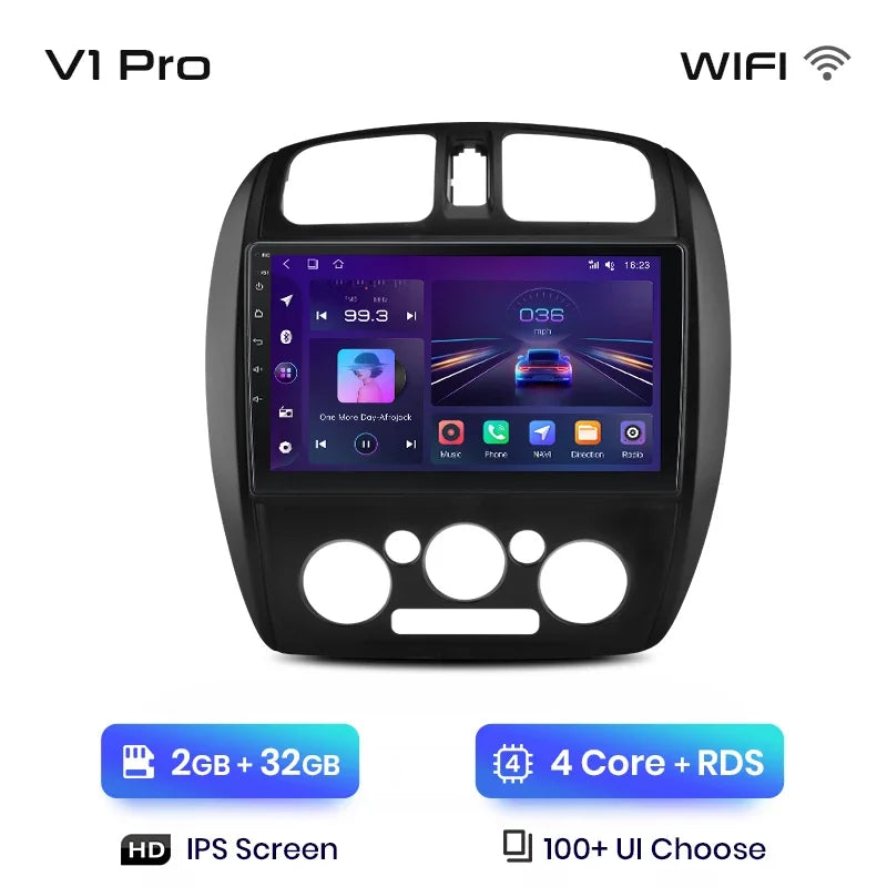 Radio Junsun CarPlay inalámbrica Android Auto para MAZDA 323, HAIMA, FREEMA, FORD LASER 2002-2008, sistemas inteligentes para coche, RDS, Bluetooth, WiFi 