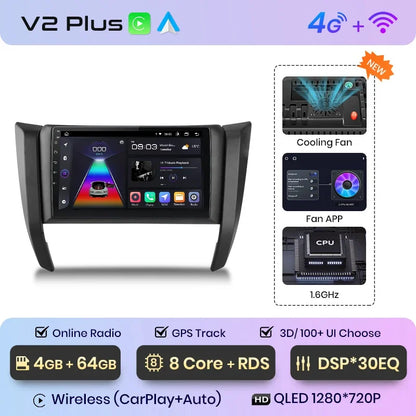 Radio Junsun CarPlay inalámbrica Android Auto para Nissan Navara Frontier NP300 4 D23 2014-2021 con sistema inteligente RDS, Bluetooth y WiFi. 