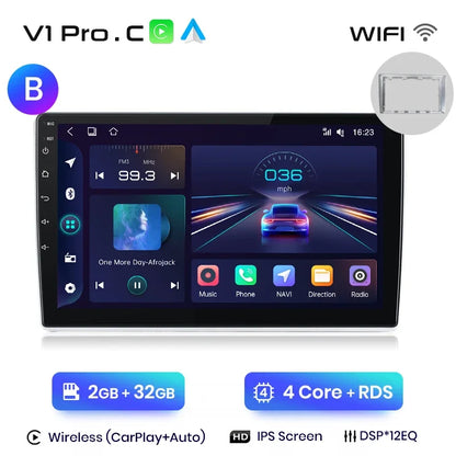 Radio multimedia Junsun con CarPlay inalámbrico y Android para coche, sistema inteligente GPS para VW Passat B5 B6 (2004-2010) 