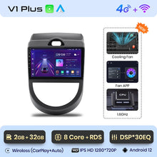 Load image into Gallery viewer, Junsun V1 AI Voice Wireless CarPlay Android Auto Radio For Kia Soul AM 2008-2011 4G Car Multimedia GPS 2din autoradio
