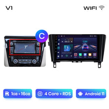 Load image into Gallery viewer, Junsun V1 Wireless CarPlay Android Auto Radio For Nissan Qashqai J11 X-Trail 3 T32 2013-2017 Car Multimedia GPS 2din autoradio
