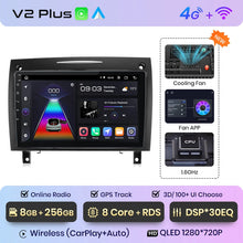 Lade das Bild in den Galerie-Viewer, Junsun V1 CarPlay Android Autoradio für Mercedes Benz SLK-Klasse R171 2004–2011 SLK 200 280 300 350 Auto-Multimedia-Autoradio 
