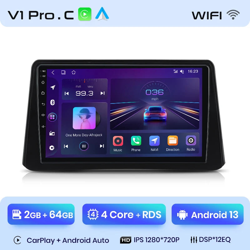 Junsun V1 Plus Car Radio For Opel Mokka 2012 - 2016 wireless CarPlay Android Auto car intelligent systems No 2 din 2din DVD