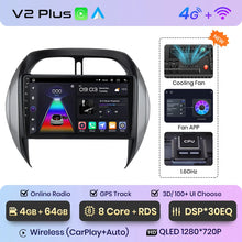 Lade das Bild in den Galerie-Viewer, Junsun V1pro AI Stimme 2 din Android Auto Radio Für Toyota RAV4 2003 2004 2005 Carplay 4G Auto Multimedia GPS 2din autoradio 
