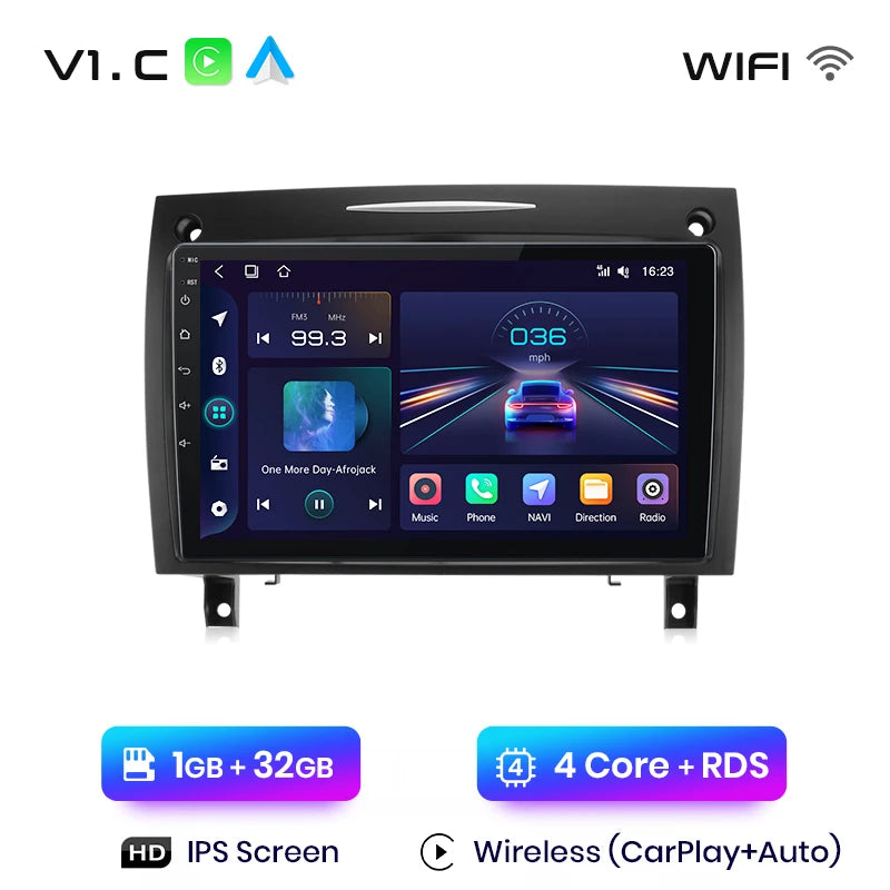 Radio Junsun V1 CarPlay Android Auto para Mercedes Benz SLK Clase R171 2004-2011 SLK 200 280 300 350, autorradio multimedia para coche. 