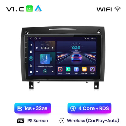 Radio Junsun V1 CarPlay Android Auto para Mercedes Benz SLK Clase R171 2004-2011 SLK 200 280 300 350, autorradio multimedia para coche. 