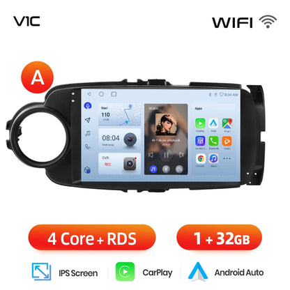 Junsun AI voice 4G LTE wireless CarPlay Android Auto Radio For Toyota Yaris 2012 2013 20014 2015-2017 Car Intelligent Systems Multimedia player Stereo RDS BT 2 din autoradio GPS Navi screen